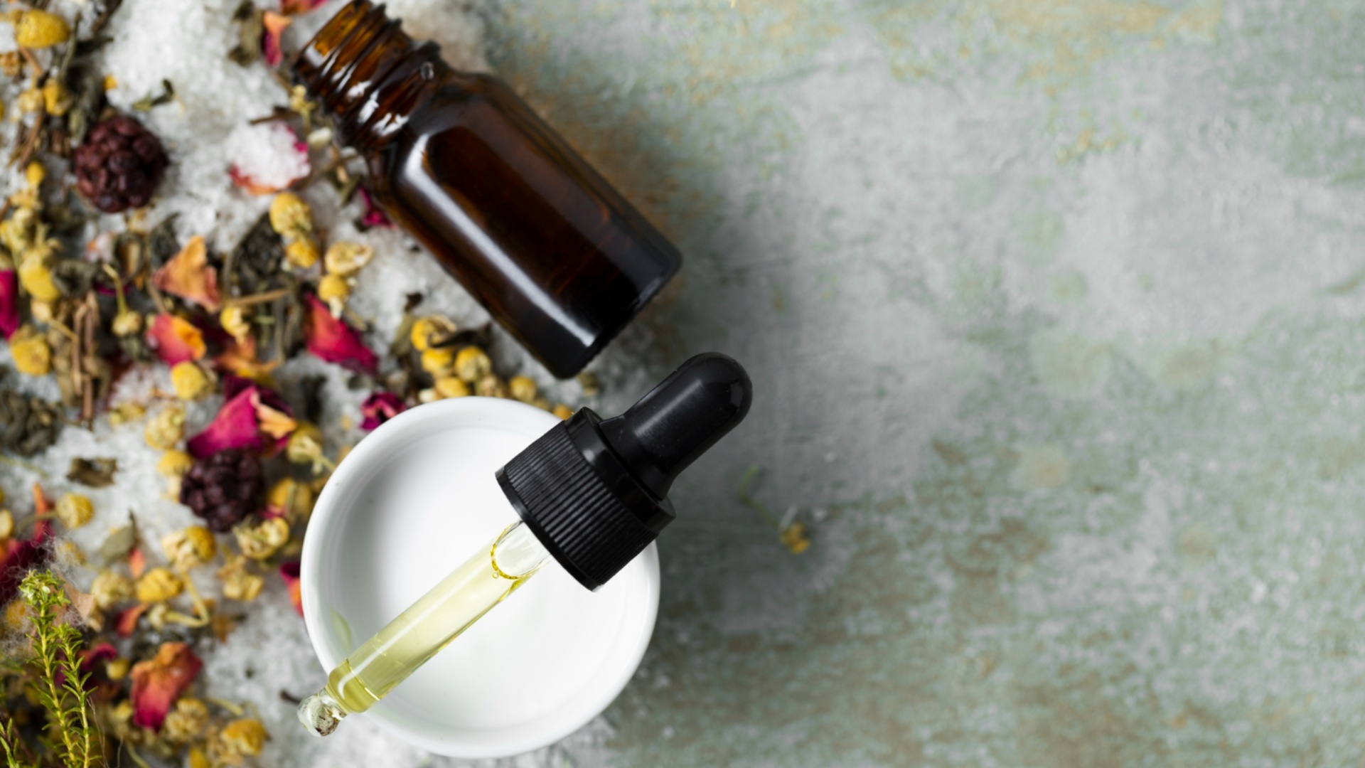 Home spa therapy with essential oil